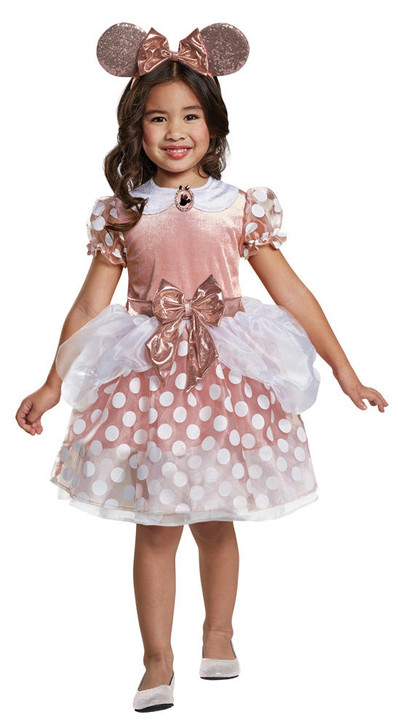 Disguise Disguise Girls Rose Gold Minnie Classic Costume