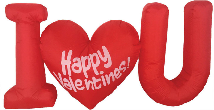 Morris Costumes 4 Inflatable Valentines Day with Led Light