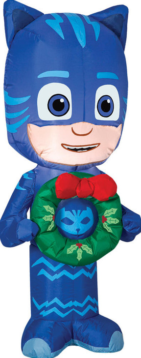 Gemmy Airblown Catboy with Wreath Inflatable - PJ Masks