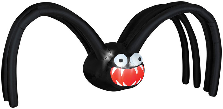 Gemmy Airblown Giant Black Spider with Big-Mouth Inflatable