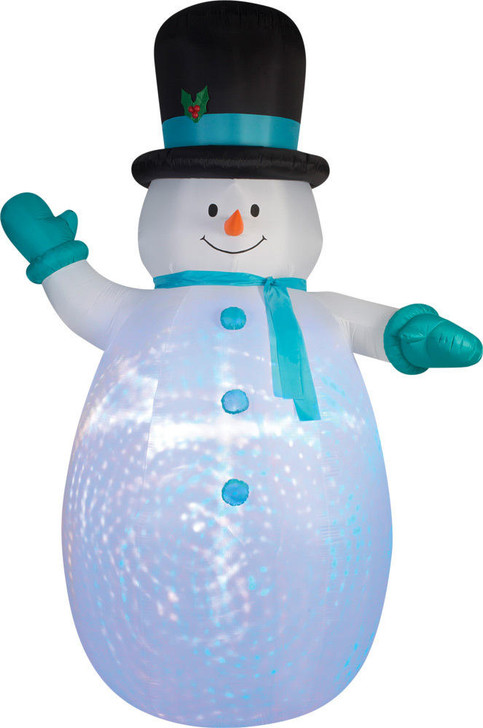 Gemmy Airblown Snowman Swirl Projection Inflatable