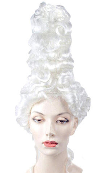 Lacey 17th Century Tall Womens White Wig