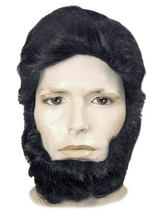 Lacey Abe Lincoln Black Wig and Beard Set