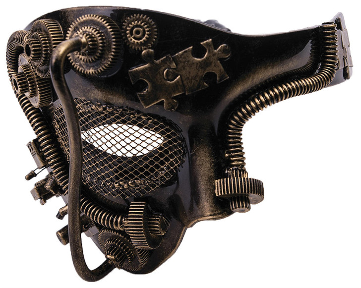 Forum Novelties Forum Novelties Gold Steampunk Mask