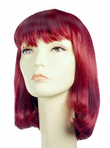 red 1940s wig