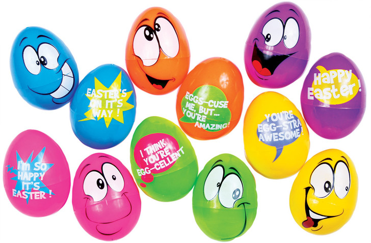 Fun World Easter Comic Eggs - Pack of 6