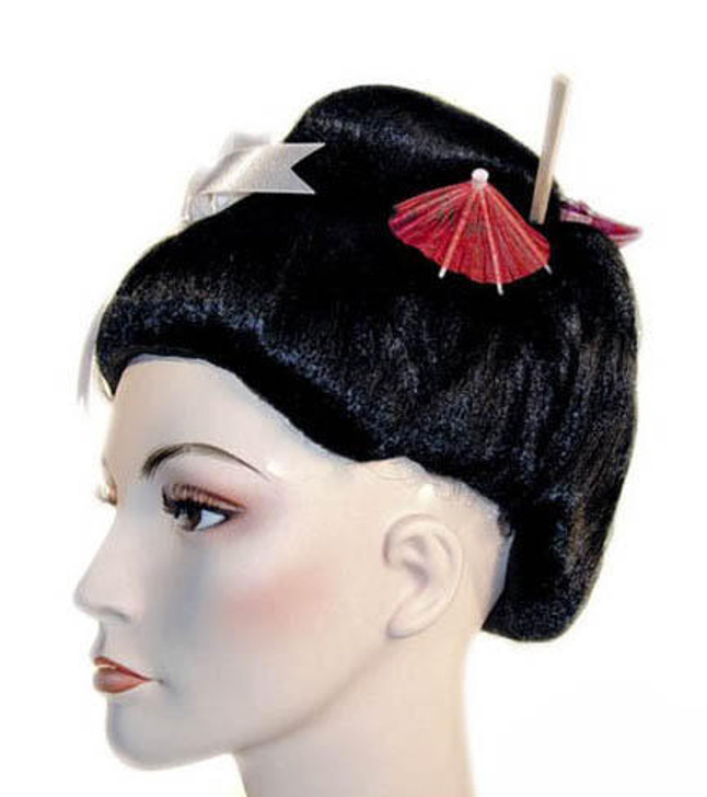 Lacey Decorated Geisha Girl Hairstyle Wig