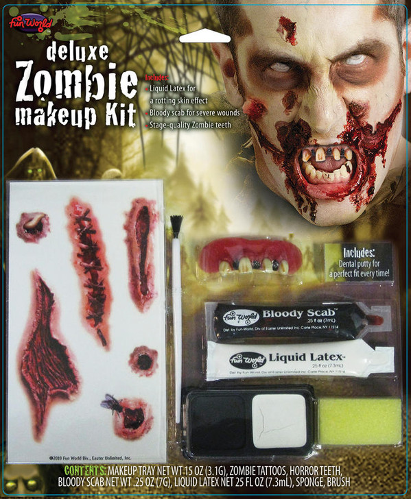 Fun World Fun World Zombie Deluxe Makeup Kit