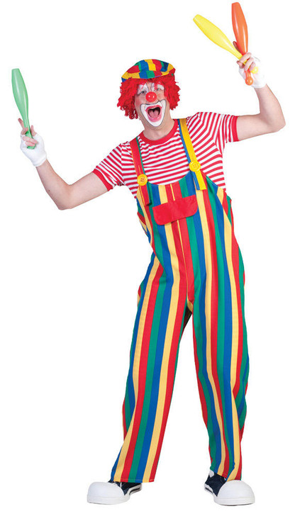 Funny Fashion Funny Fashion Striped Clown Overalls - 785870