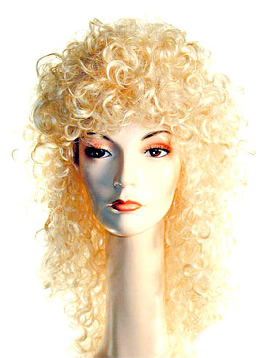 Lacey Fancy Permed Dolly Parton Country Singer Wig