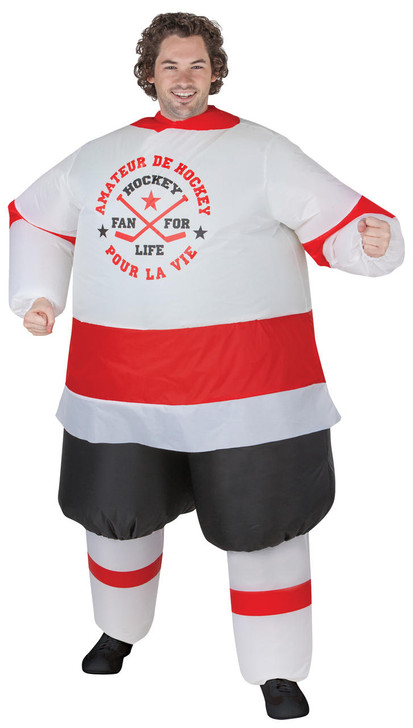 Gemmy Gemmy Mens Hockey Player Inflatable Costume