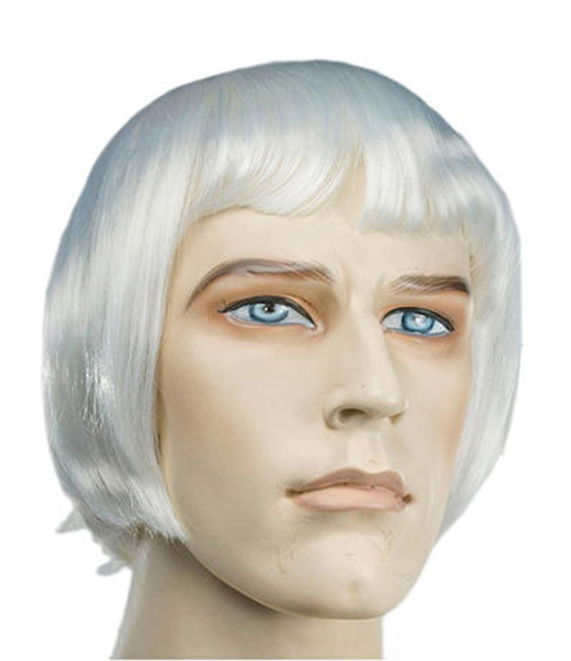 Lacey Andy Warhol White Costume Wig