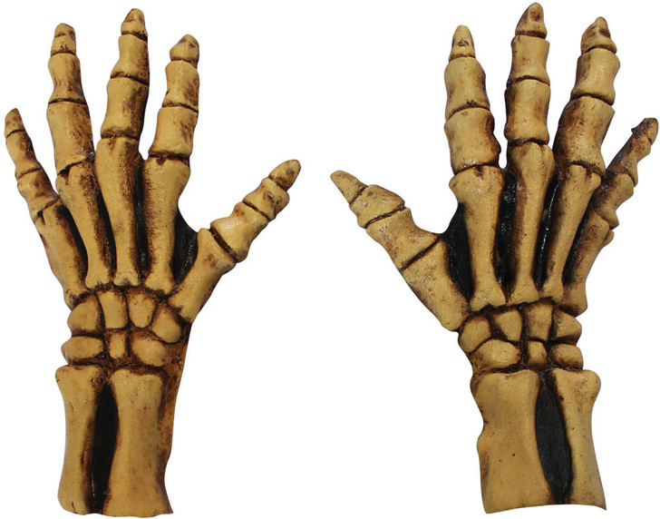 Ghoulish Ghoulish Skeleton Hands Bone Color Ad