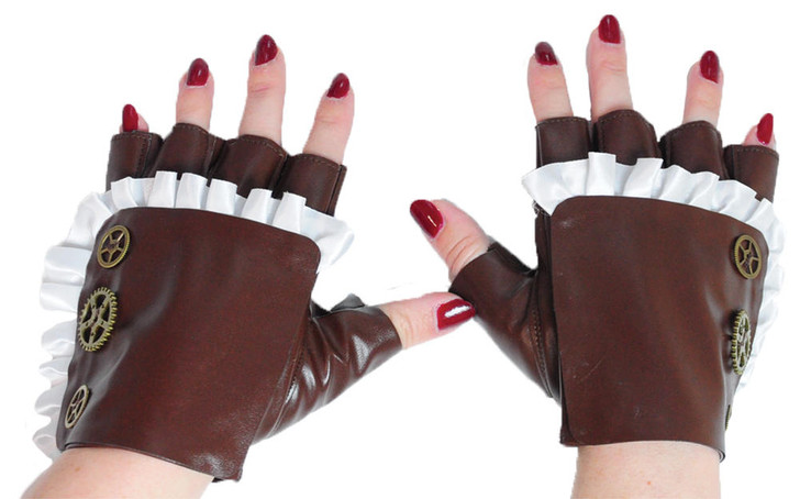 Girls Out Loud Girls out Loud Gloves with Ruffle and Gears