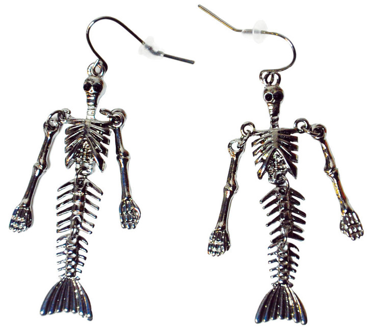 Girls Out Loud Girls out Loud Skeletal Mermaid Earrings