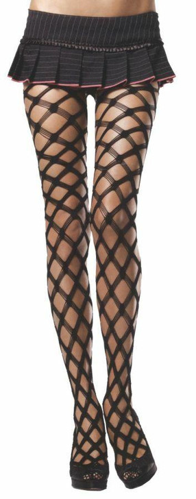 Leg Avenue Leg Avenue Black Hardcore Fishnet Pantyhose