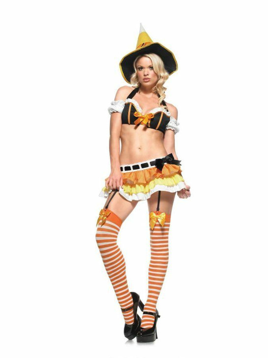 Leg Avenue Leg Avenue Womens Sexy Kandy Korn Witch Costume - 468490