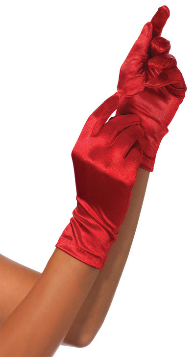 Leg Avenue Leg Avenue Wrist Length Red Gloves