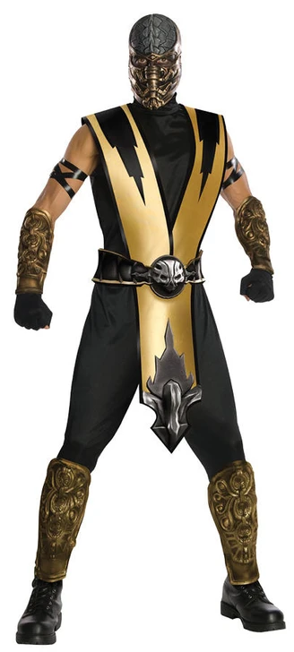 Men's Deluxe Scorpion Costume - Mortal Kombat 9