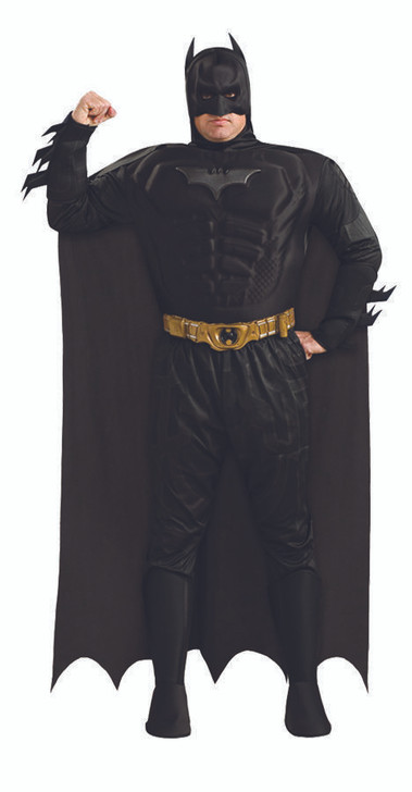 Rubies Mens Plus Size Deluxe Batman Muscle Chest Costume