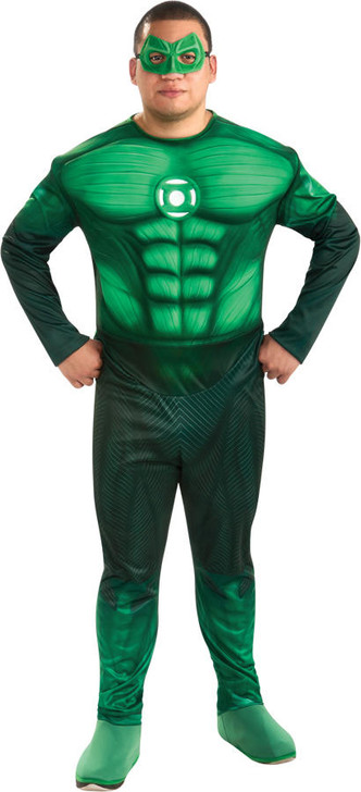 Rubies Mens Plus Size Deluxe Hal Jordan Costume - Green Lantern Movie
