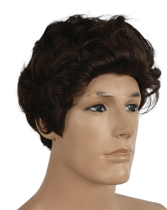 Lacey Combed Back Brown Mens Wig