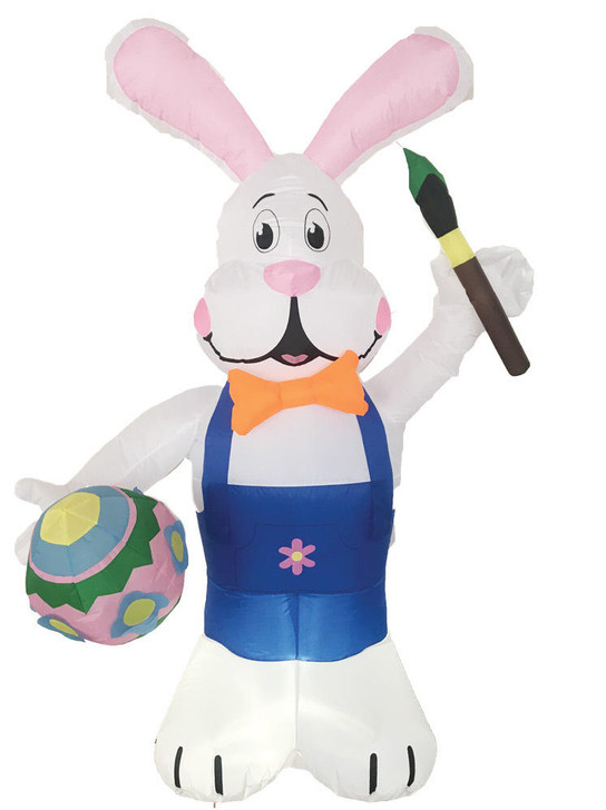 Morris Costumes 7' Inflatable Bunny with Brush Egg
