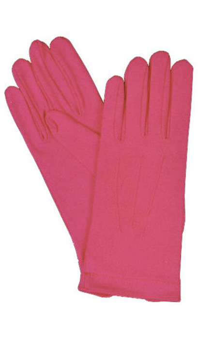 Morris Costumes Morris Costumes Hot Pink Nylon Gloves with Snap