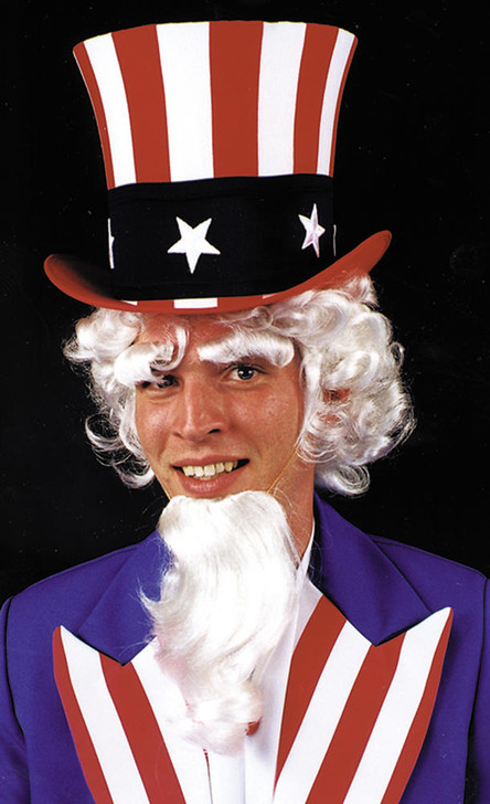 Morris Costumes Morris Costumes Uncle Sam Wig, Goatee and Eyebrows Set