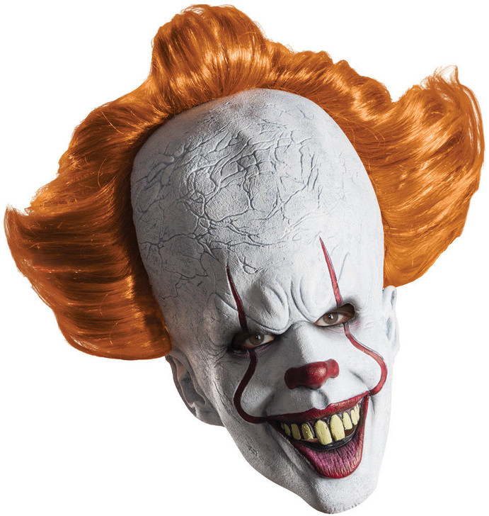 Rubies Pennywise Overhead Mask with Attached Hair - It