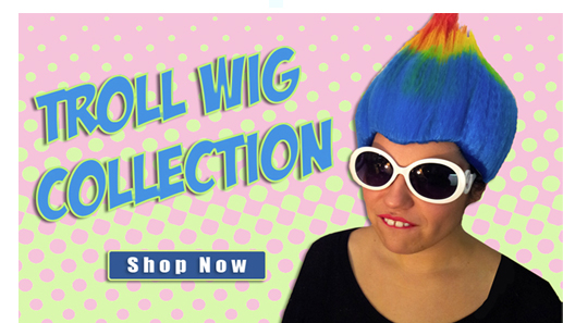 Troll Doll Wig - City Costume Wigs