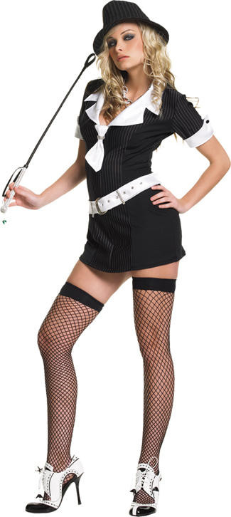 Women's Gangster Moll Costume On Sale!