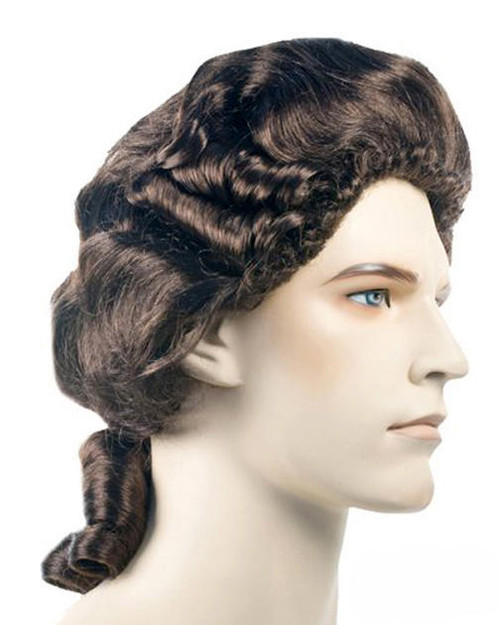 Brown Colonial Men's Costume Wig City Costume Wigs