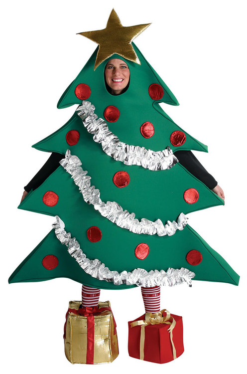 Rasta Imposta Christmas Tree with Shoe Boxes Adult Costume, OS