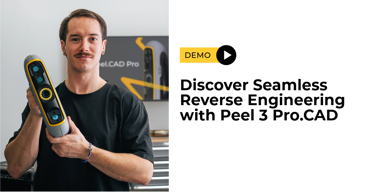 Discover Seamless Reverse Engineering with the Peel 3 Pro.CAD 3D Scanner