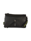 NERO | Borsa a mano ATHENA Medium in pelle grana dollaro