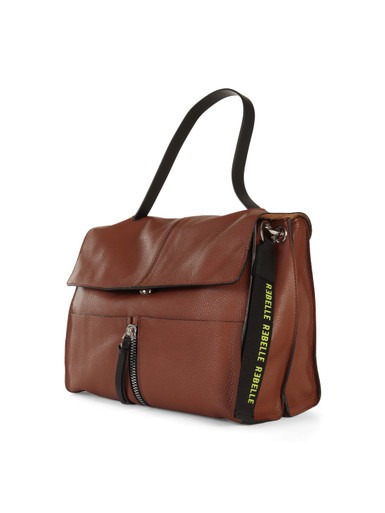 MARRONE CHIARO | Borsa a mano in pelle grana dollaro CLIO Large