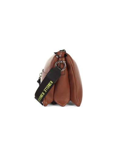 MARRONE CHIARO | Borsa a mano ATHENA Medium in pelle grana dollaro