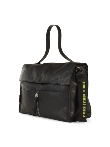 NERO | Borsa a mano in pelle grana dollaro CLIO Large