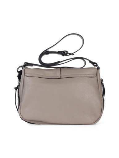 TORTORA | Borsa in pelle grana dollaro FEBE Messenger Medium