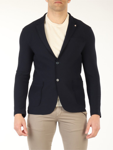 BLU SCURO | Giacca in misto cotone SAM