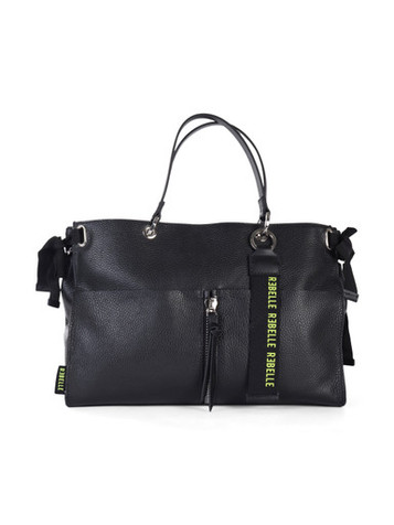 NERO | Borsa a mano TETI in pelle martellata