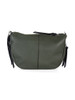 VERDE SCURO | Borsa hobo ALTHEA Media in pelle martellata