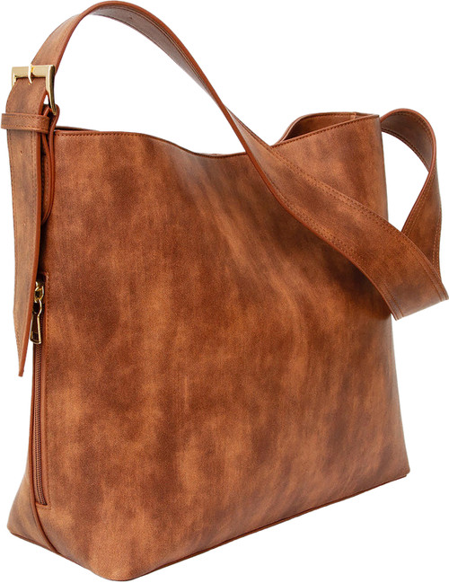 Bulldog Cases Shoulder Computer Bag with Holster – Distressed Brown