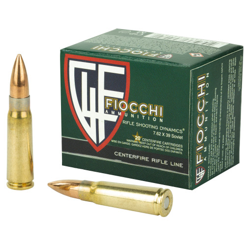 Fiocchi Training Dynamics 7.62x39mm 124 gr FMJ ammo