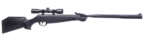 Crosman Shockwave .22 Cal Break Barrel Air Rifle – Nitro Piston, 4x32mm Scope, Black