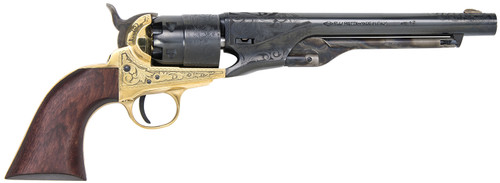 Traditions FR186012 1860 Army .44 Cal #11 Percussion 8" 6 Shot Revolver Brass Guard Walnut Grip