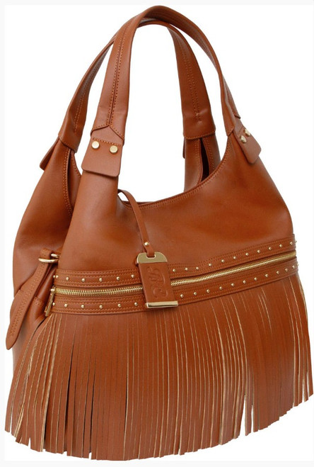 ConCarry Shoulder Bag W/Tassel/Holster Cognac