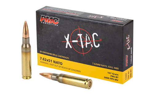 PMC X-TAC 7.62x51 NATO 147gr FMJ-BT Ammo