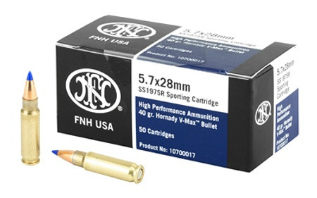 FN 5.7x28mm SS197SR 40gr V-Max Ammo